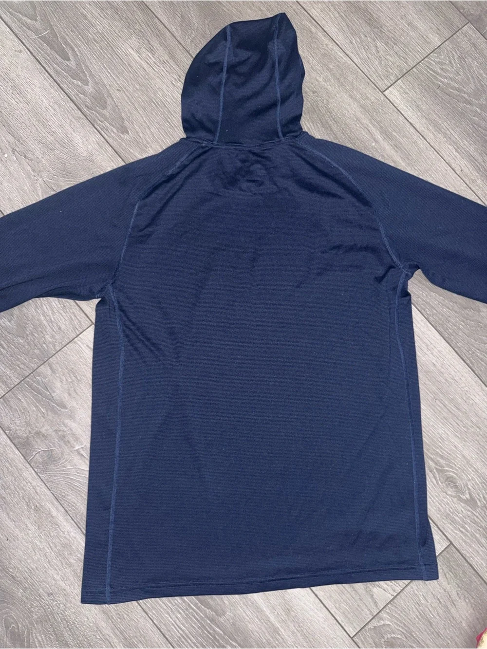 Nike Navy Blue Dri-FIT Hooded Performance Top